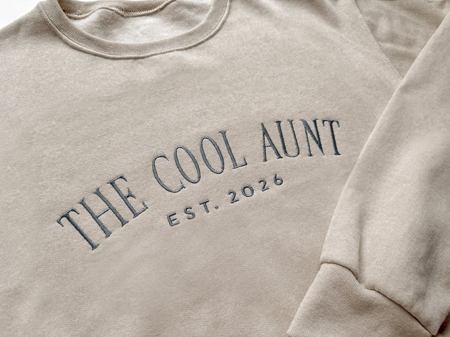 Custom Embroidered Cool Aunt Sweatshirt