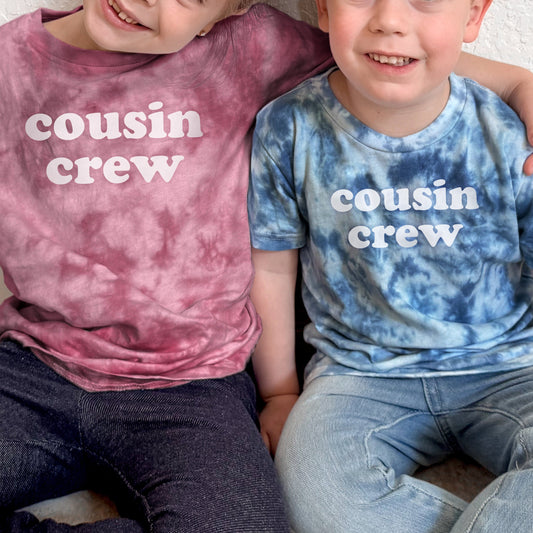 Custom Cousin Crew Tie Dye Tees and Bodysuits