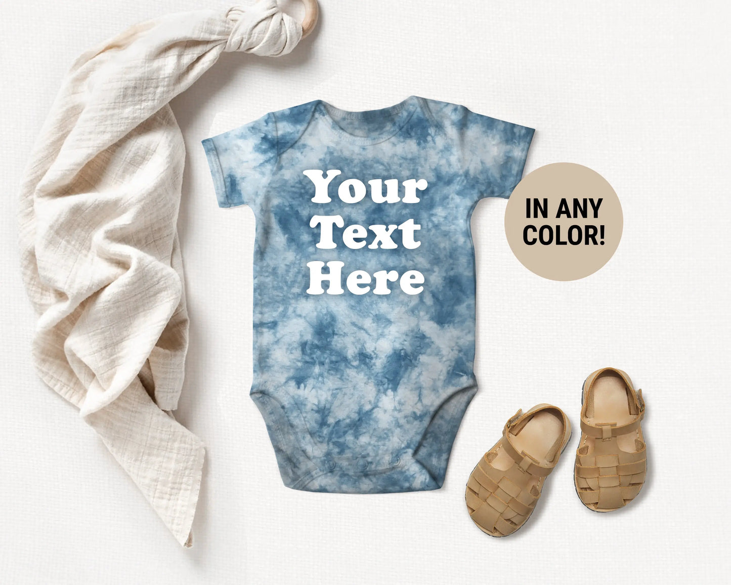 custom tie dye baby onesie bodysuit name baby shower gift newborn coming home funny baby shirt toddler cotton