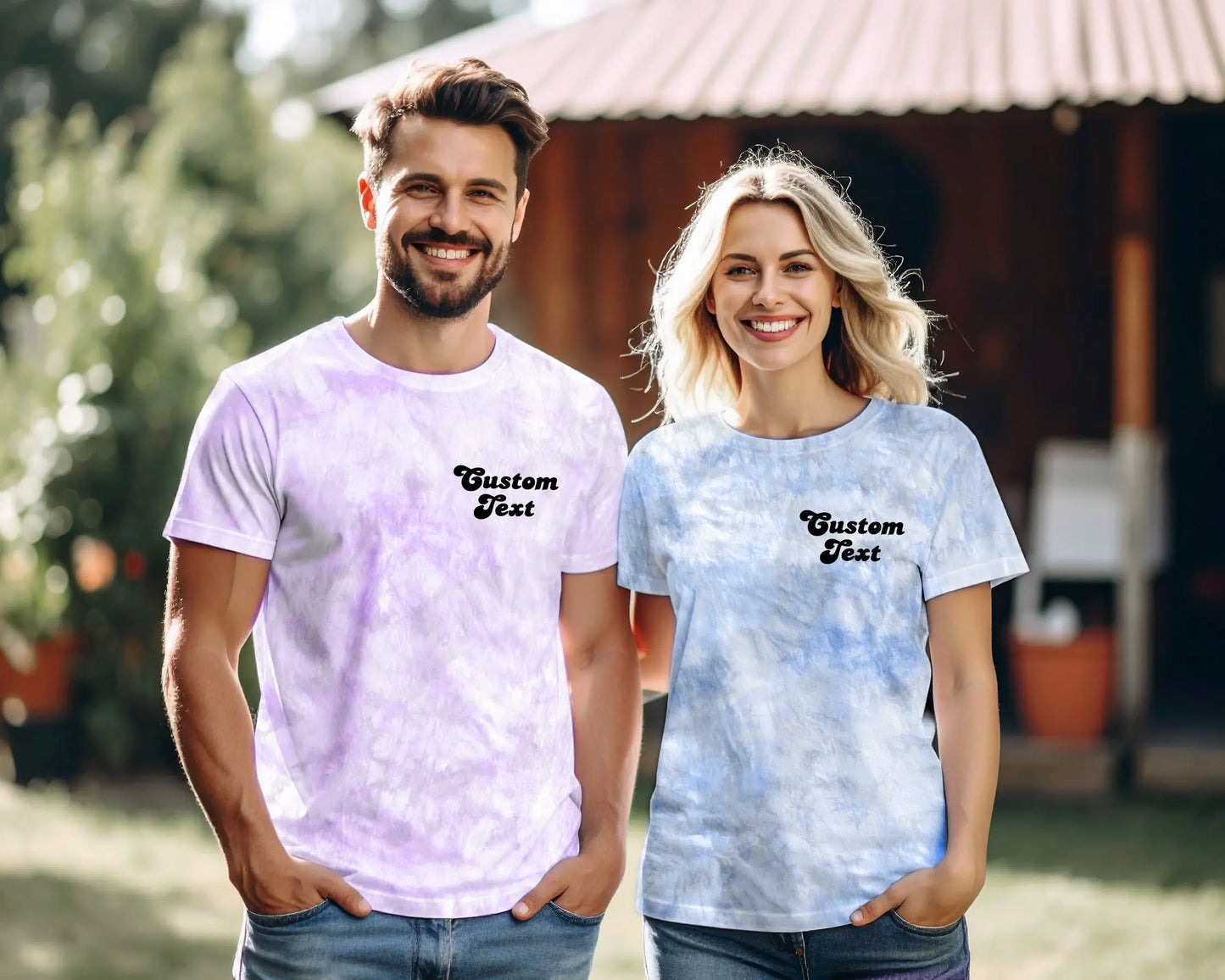 Personalized Tie Dye Shirt | Soft Cotton Handmade Tee Summer & Bash