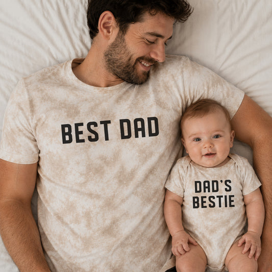 Best Dad & Dad's Bestie Tie Dye Matching Set | Dad and Me Matching Shirts