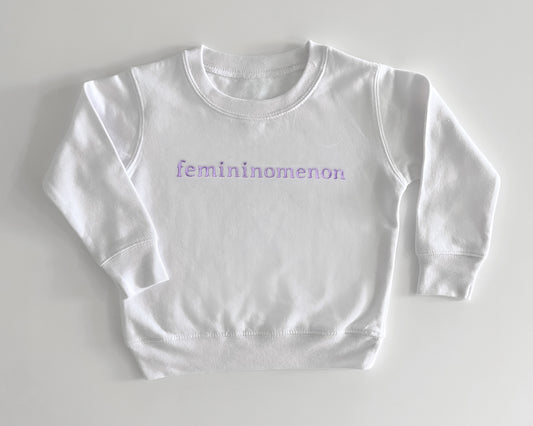 Embroidered "Femininomenon" Mother Daughter Matching Outfits