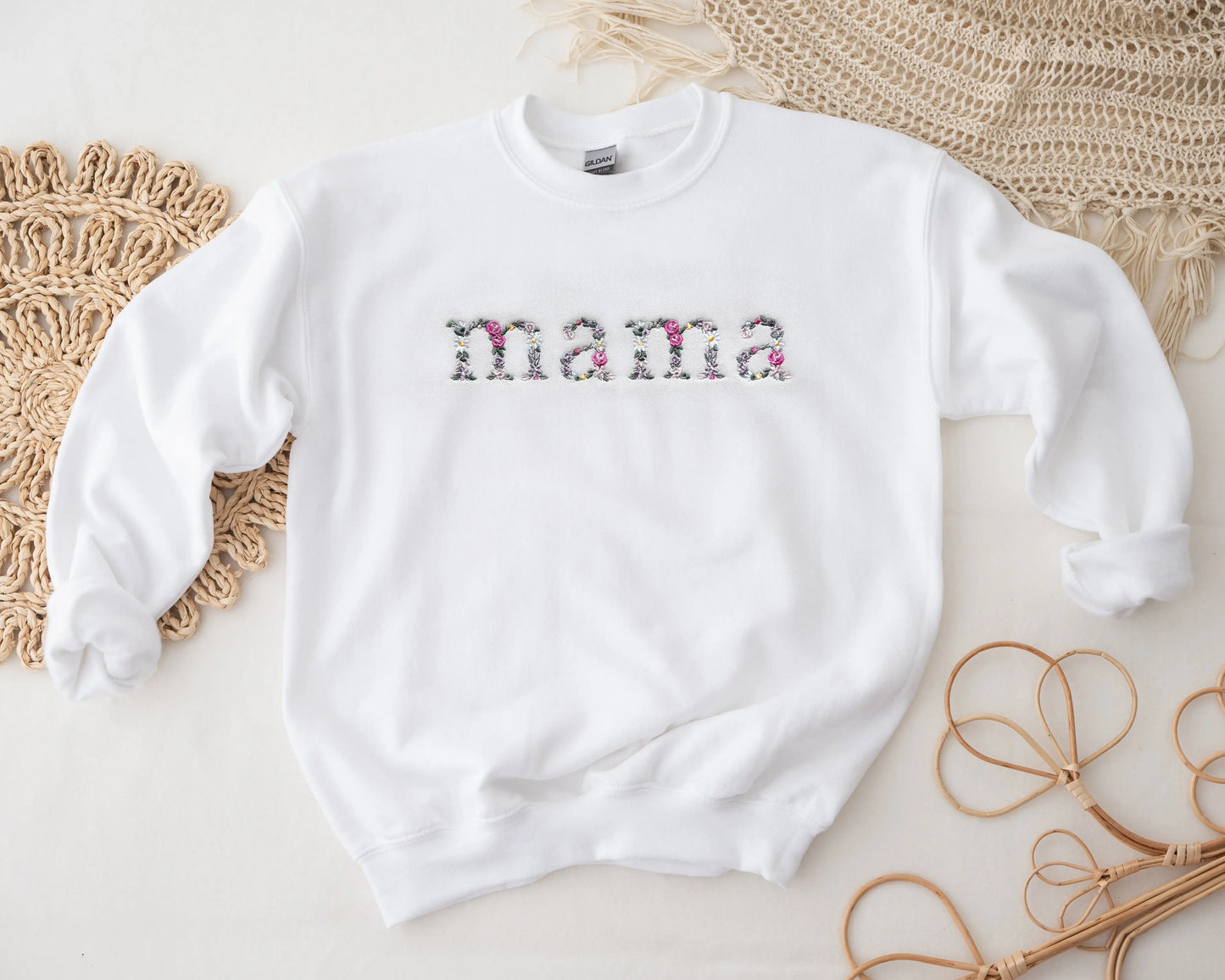 Floral Embroidered Mama and Mini Sweatshirts, Bubbles and Bodysuits My Store