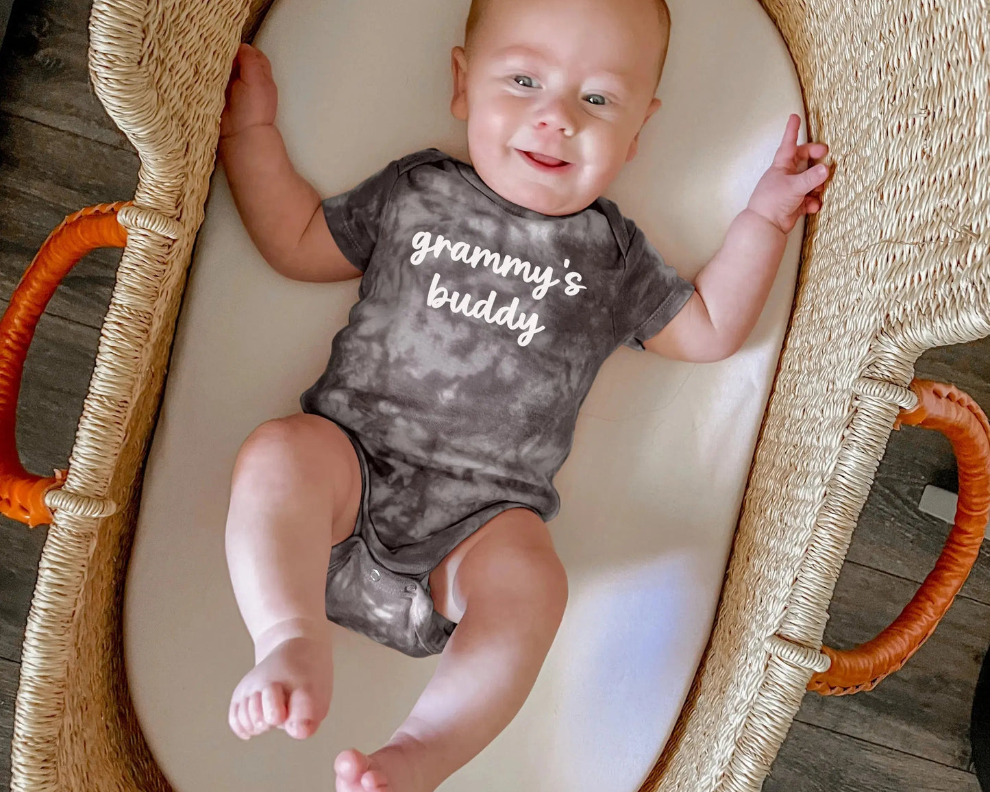 grandma and me matching tie dye baby onesie and soft 100% cotton t shirt grandmother gift mothers day custom personalized pregnancy announcement