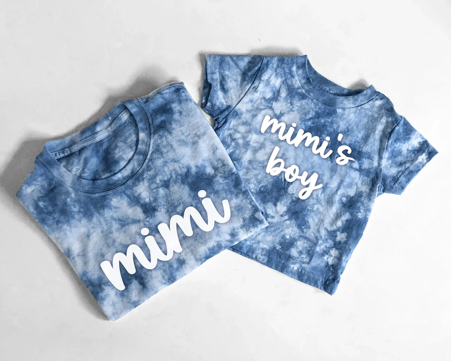 grandma and me matching tie dye baby onesie and soft 100% cotton t shirt grandmother gift mothers day custom personalized pregnancy announcement