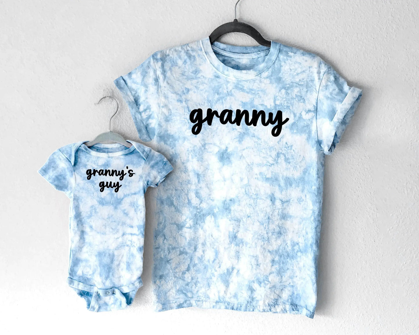 Tie Dye Matching Grandma and Me Shirt Set for Grandmothers, Babies and Toddlers Summer & Bash