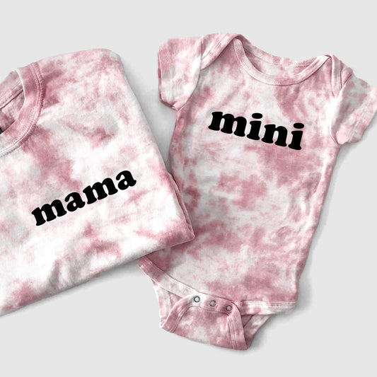 Tie Dye Matching Mama and Mini Shirts for Moms, Babies and Toddlers
