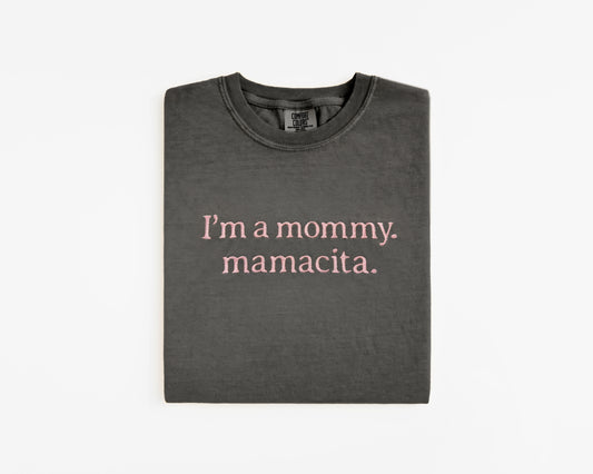 Embroidered Mamacita Shirt | Comfort Colors Oversized Mama T-Shirt