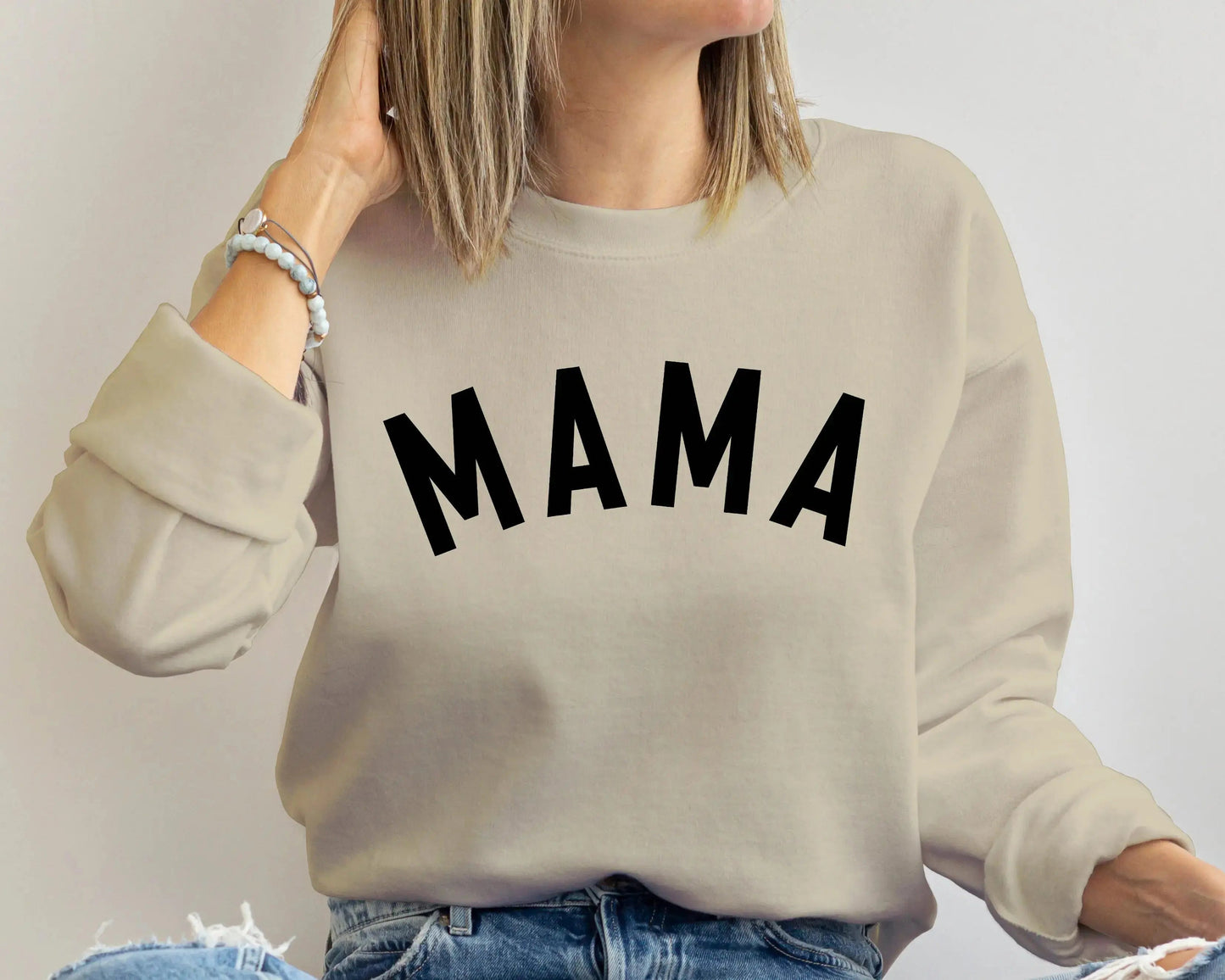 mama mamas boy neutral sweatshirt pullover crewneck baby shower gift new mom gift mommy and me matching neutral outfits winter newborn son