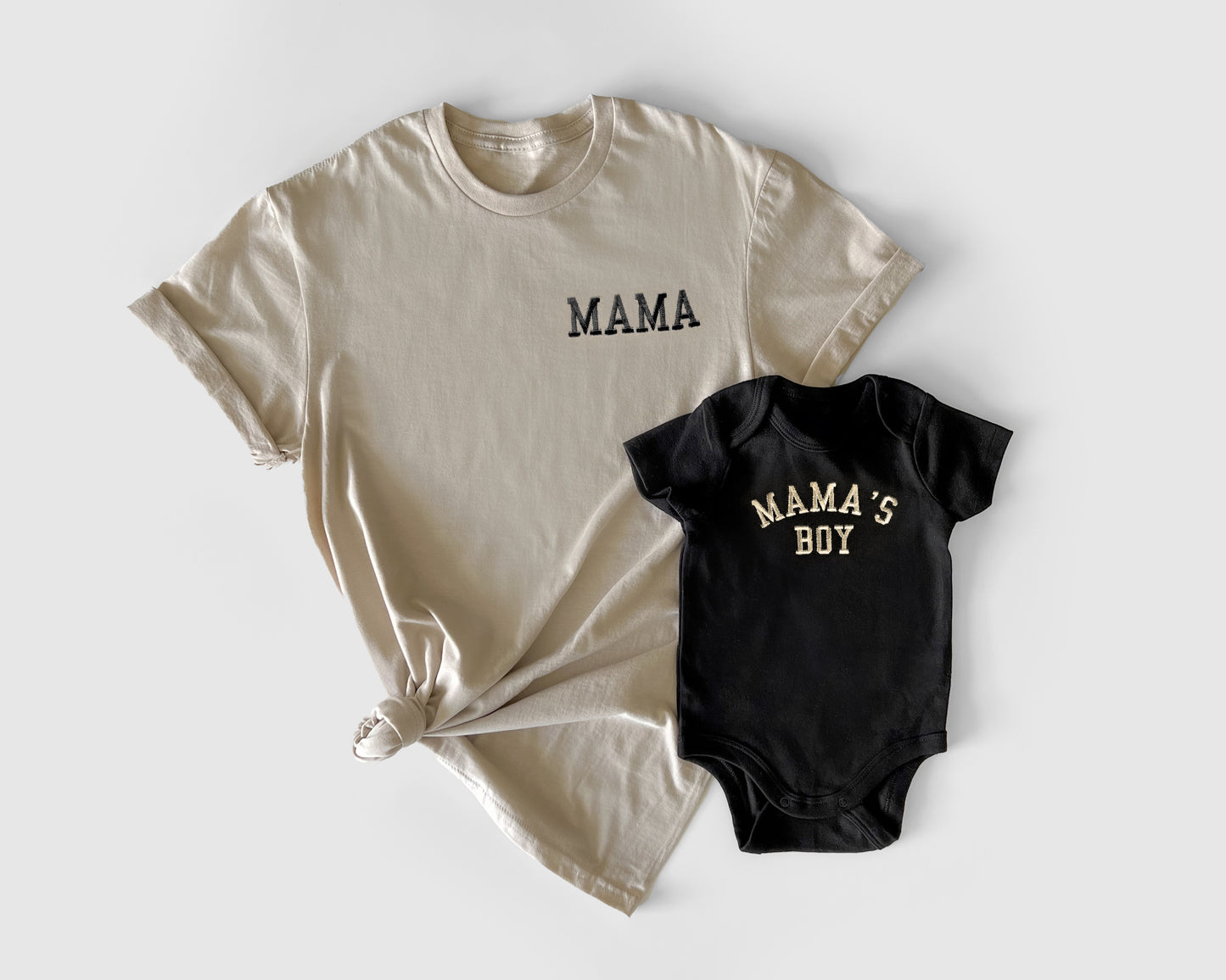 Mama and Mama's Boy Neutral Baby and Mommy Set