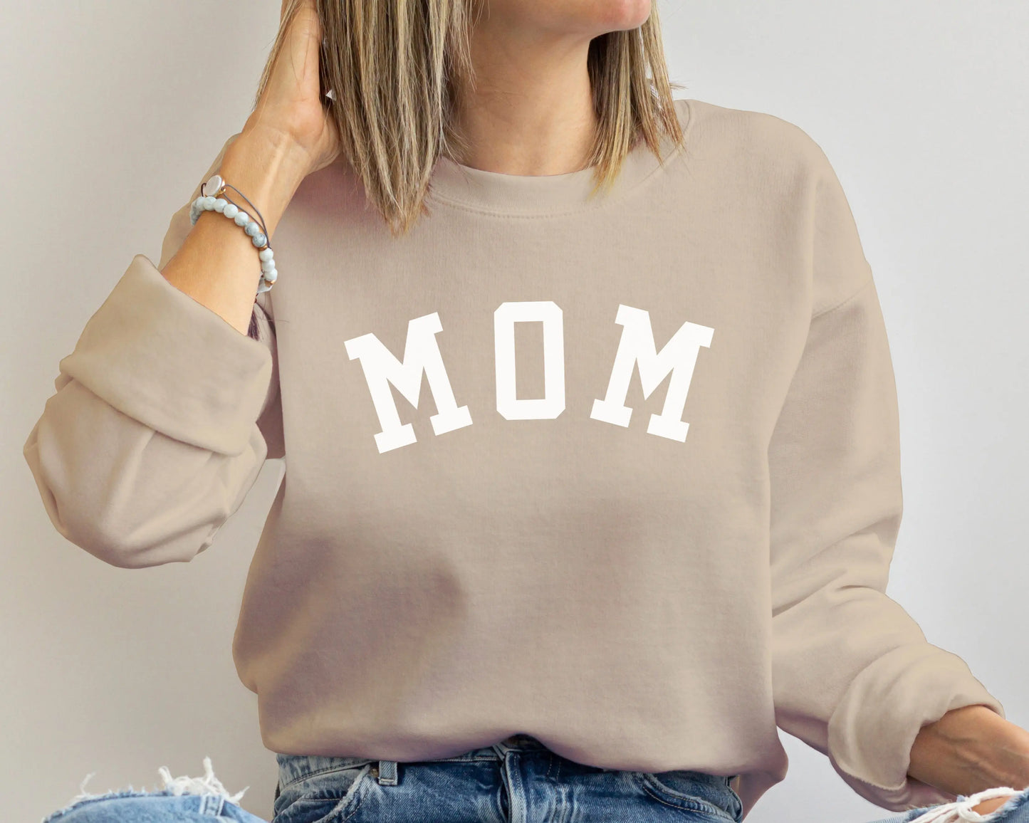 mom dad baby matching crewneck pullover sweatshirts coming home outfit gender neutral baby shower gift black beige tan cream