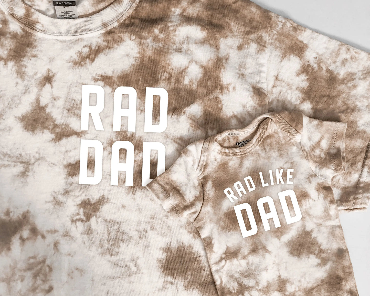 rad dad rad like dad matching baby onesies bodysuits t shirt baby and dad matching father son daughter newborn gift fathers day birthday tie dye matching outfits
