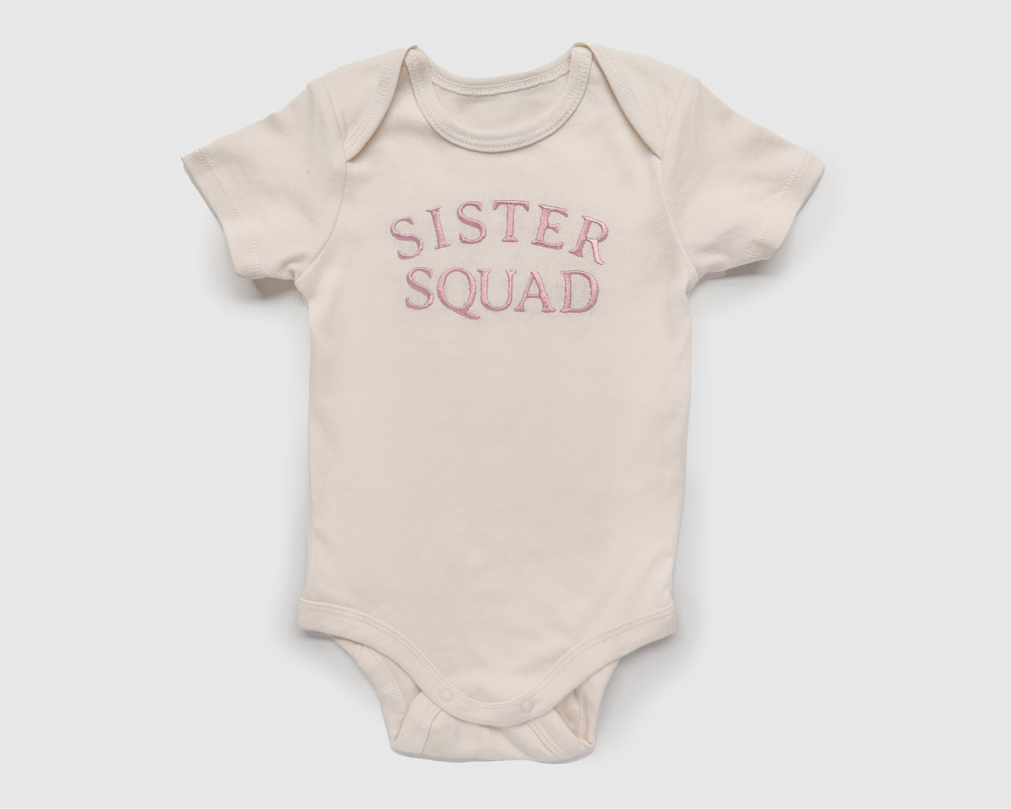 custom personalized sister squad sister matching embroidered shirts for sibling matching sister coordinating onesies big sister shirt