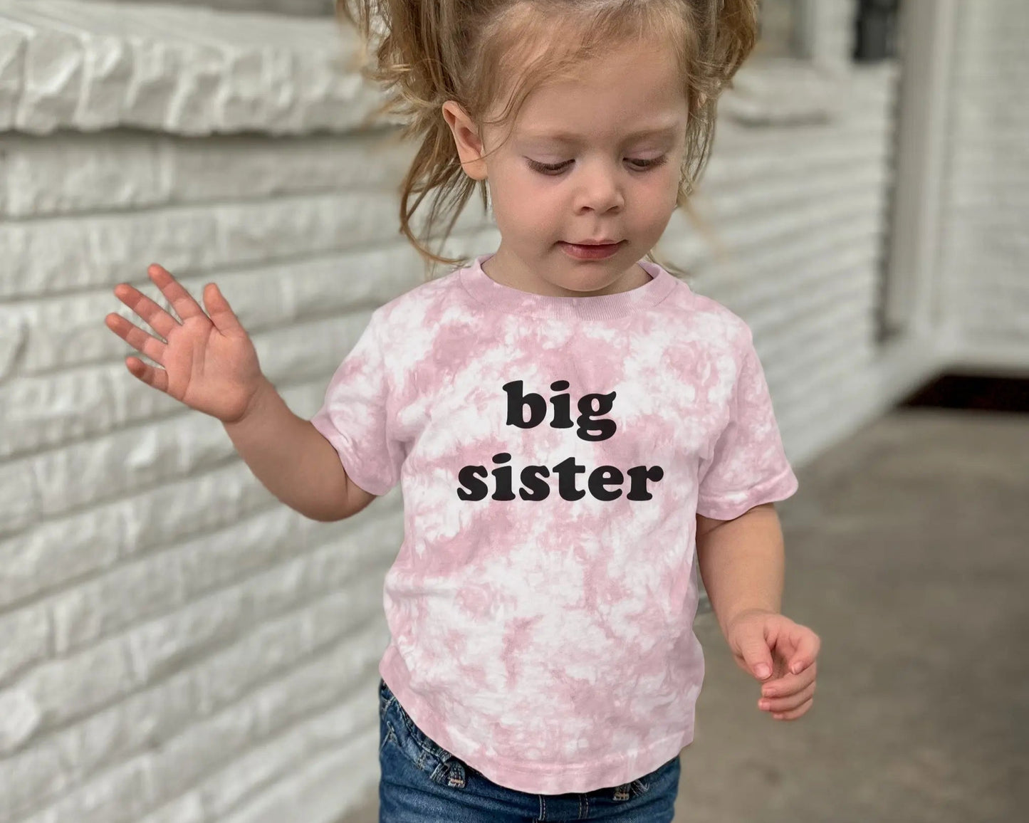 matching tie dye t-shirts siblings little sister little brother big sister big brother newborn baby shower new baby gift big sister shirt family matching