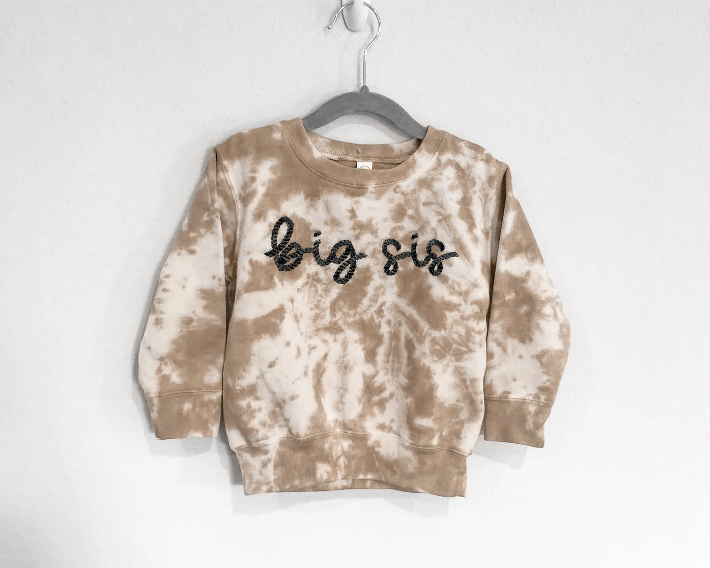 big sister little sister matching sibling outfits big sis lil bro sweatshirt in dark tan