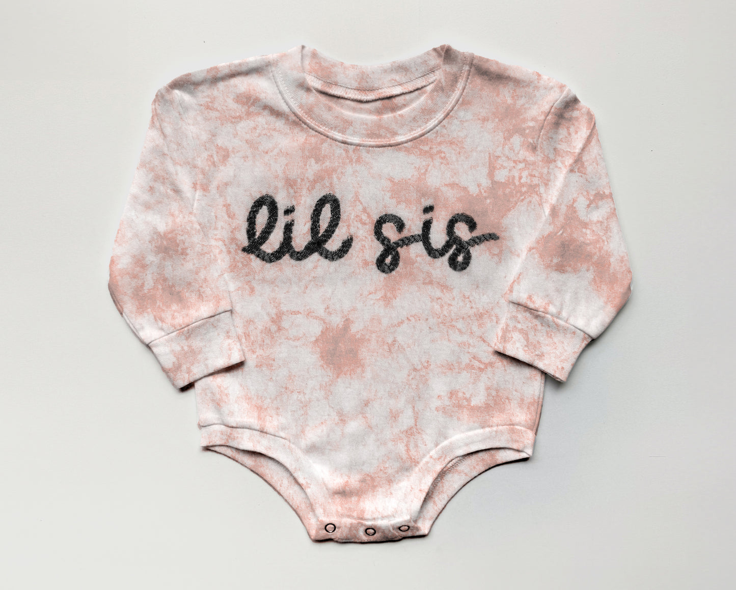 big sister little sister matching sibling outfits big sis lil bro lil sis sweatshirt in peach