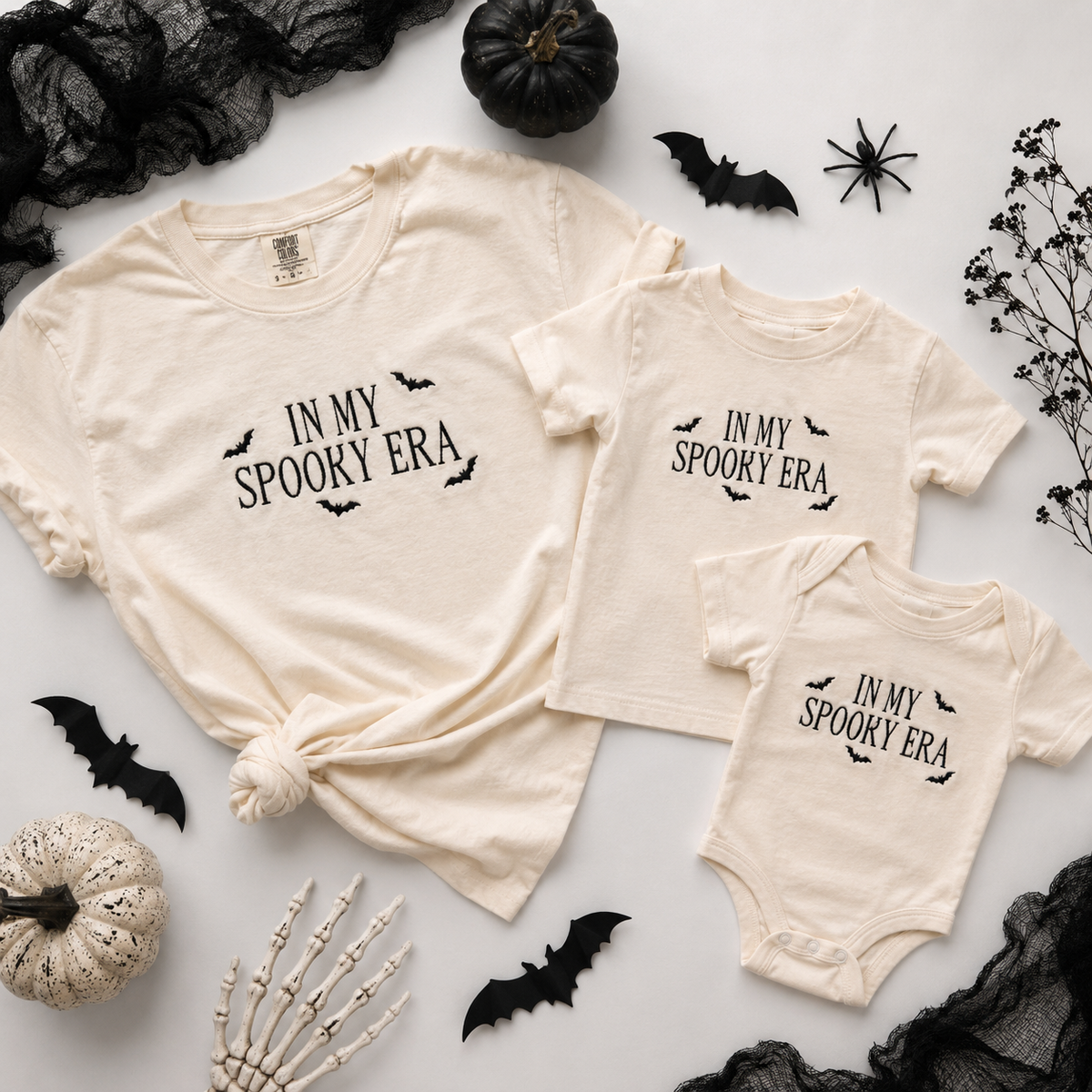 In My Spooky Era Matching Family Shirts | Embroidered Halloween Family Tees