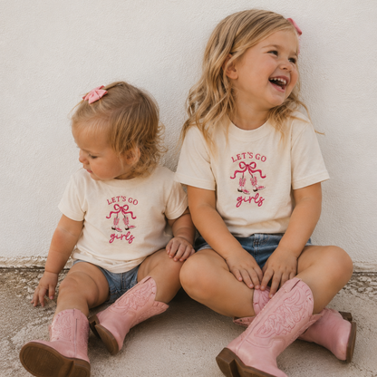 Let's Go Girls Embroidered Shirt | Matching Family Collection