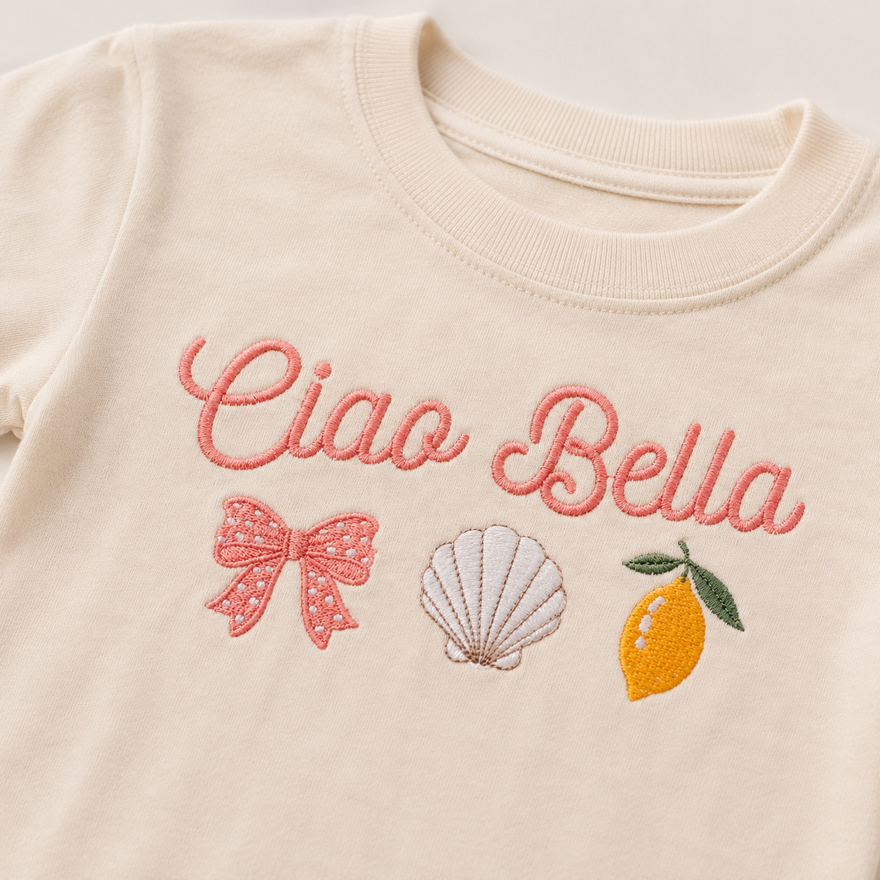 Ciao Bella Embroidered Shirt | Matching Family Collection