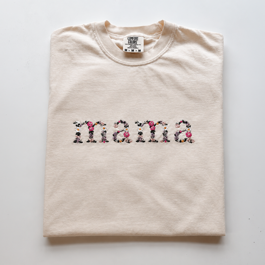 IMPERFECT — Floral Mama T-Shirt | Size M