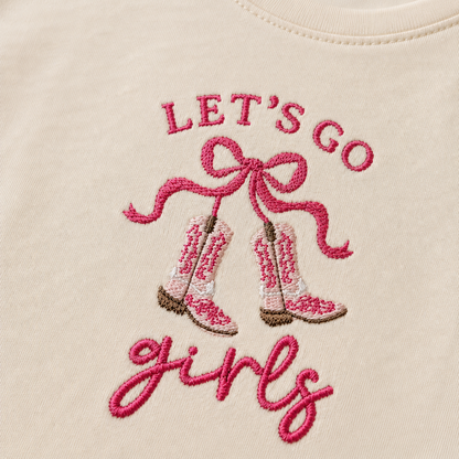 Let's Go Girls Embroidered Shirt | Matching Family Collection