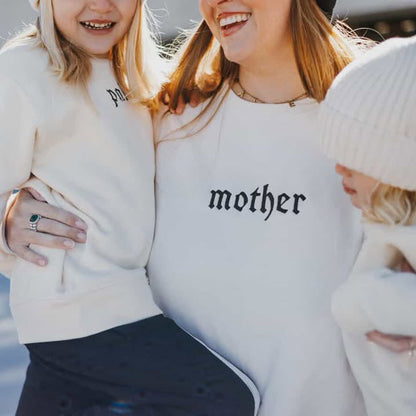 Personalized Kids Name Sweatshirt with Gothic Embroidery