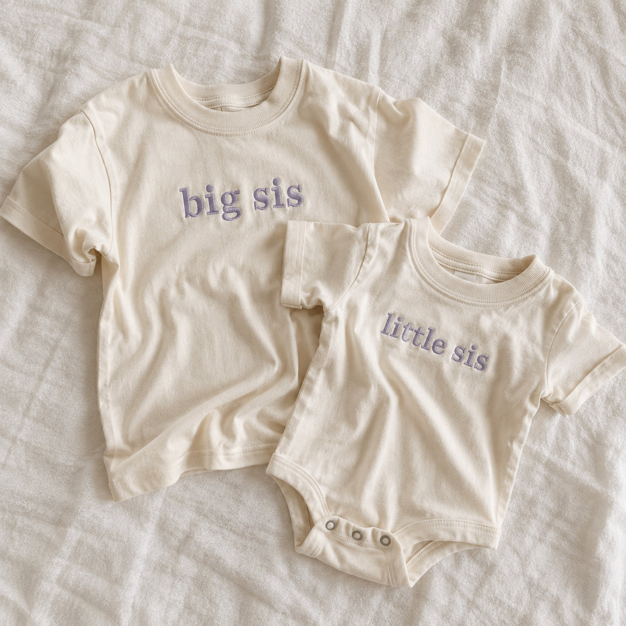 Personalized Sibling Embroidered Shirts | Matching Brother & Sister Collection