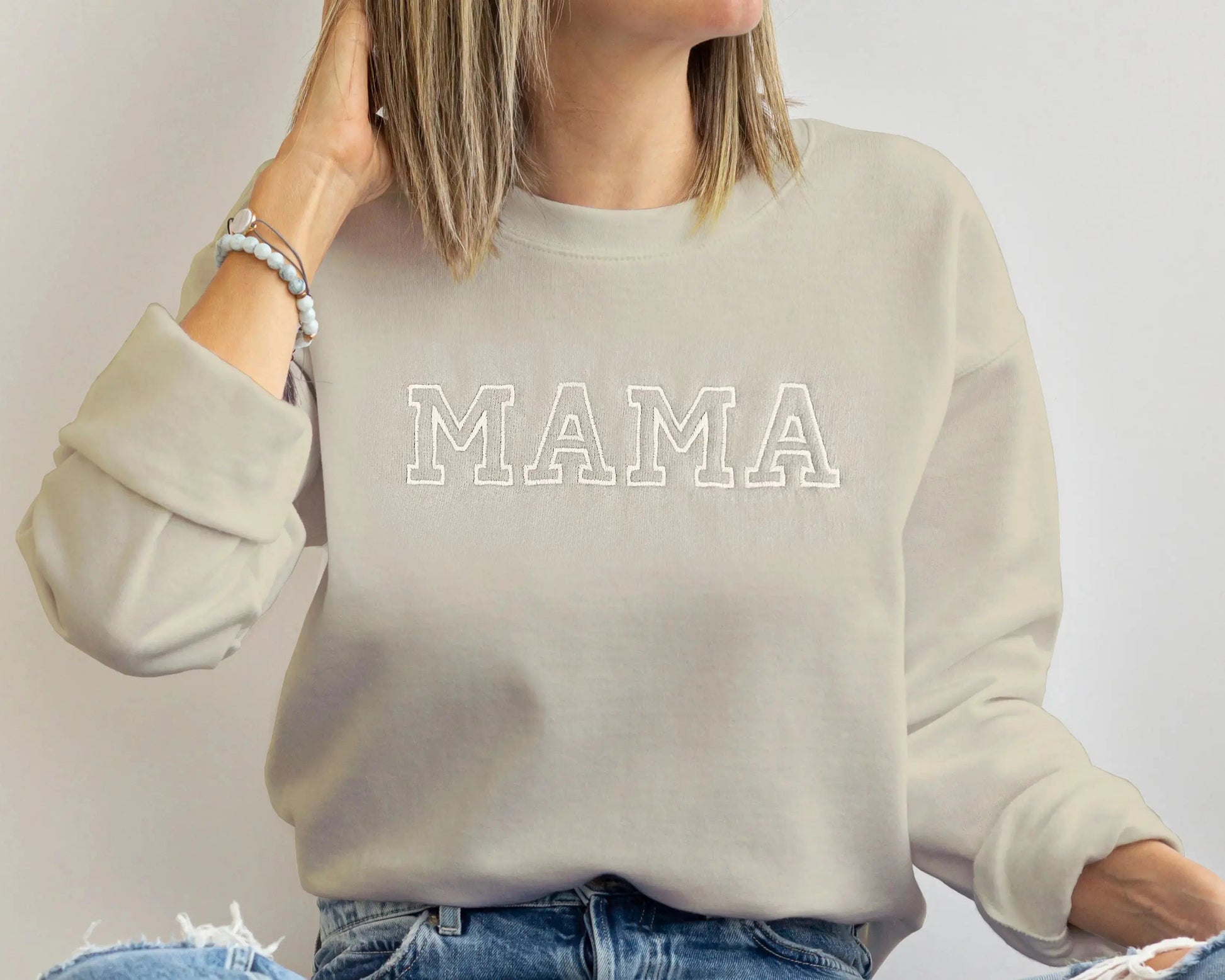 mama dad mini matching baby onesie bodysuit sweatshirts pullovers crewnecks family matching baby shower gift newborn coming home from hospital outfit sister brother sibling neutral matching