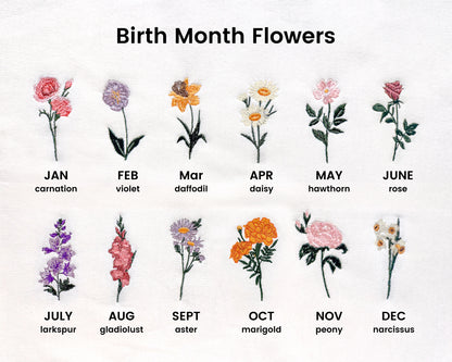 Mommy & Me Matching Birth Flower Sweatshirts