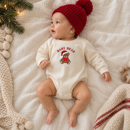 Papa Bear & Baby Bear Christmas Matching Set | Embroidered Daddy & Me Christmas Sweatshirts