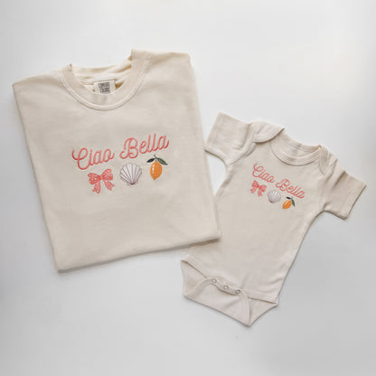 Ciao Bella Embroidered Shirt | Matching Family Collection