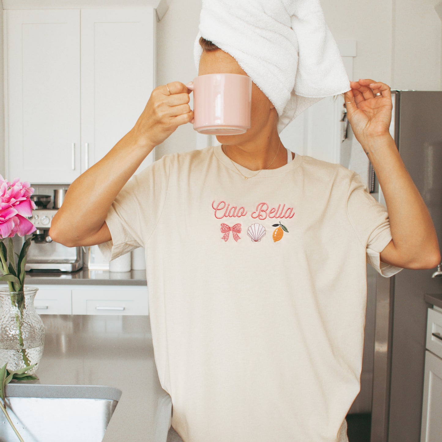 Ciao Bella Embroidered Shirt | Matching Family Collection