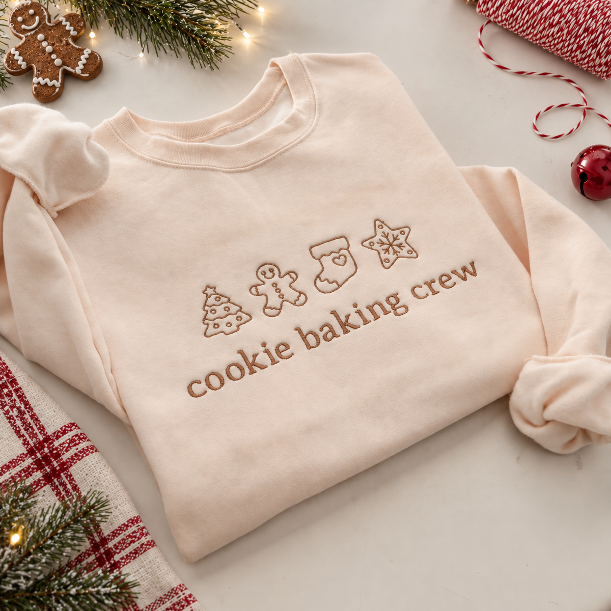 Cookie Baking Crew Matching Christmas Sweatshirts & Baby Outfits