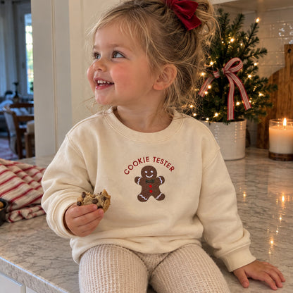 Cookie Tester Christmas Sweatshirts & Baby Outfits