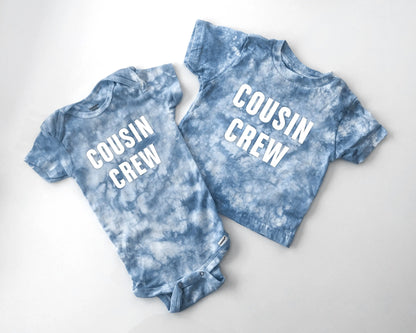 cousin crew baby onesie toddler t shirt kids matching family shirts tie dye custom sibling matching family reunion shirts pregnancy announcement