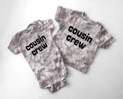 cousin crew baby onesie toddler t shirt kids matching family shirts tie dye custom sibling matching family reunion shirts pregnancy announcement