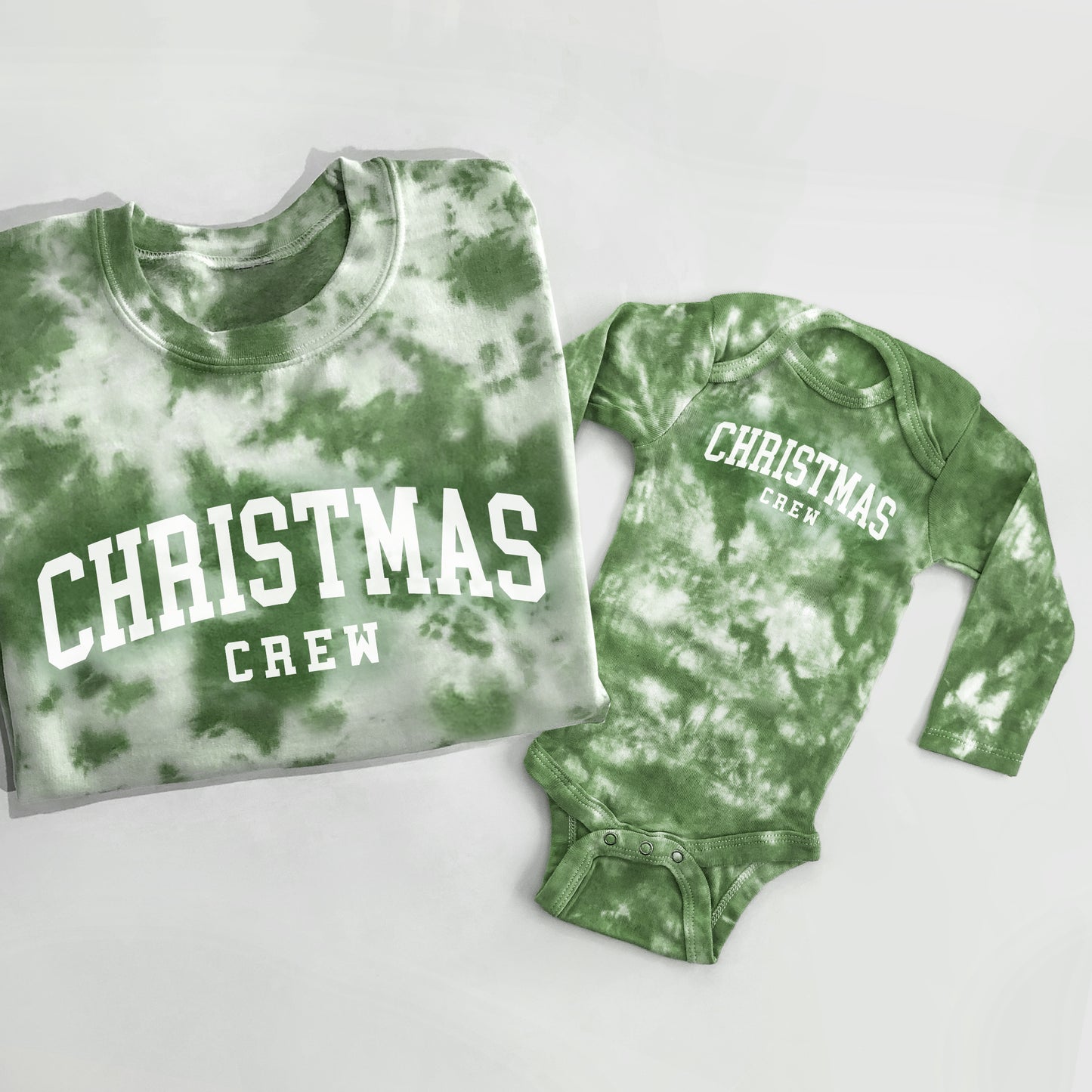 Christmas Crew Tie-Dye Matching Outfits for Family