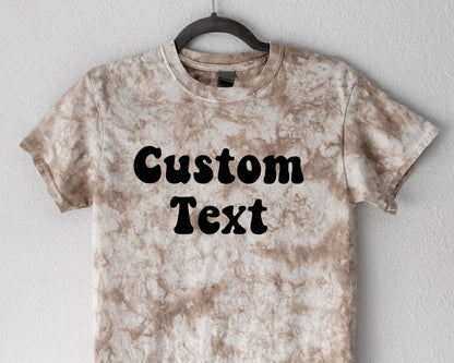 Personalized Tie Dye Shirt | Soft Cotton Handmade Tee Summer & Bash