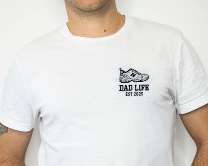 dad life t-shirt best father gift best daddy presents dad joke shirt in white