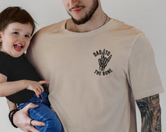 Custom Dad to the Bone Embroidered T-Shirt