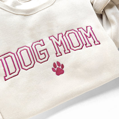 Custom Embroidered Dog Mom Sweatshirt