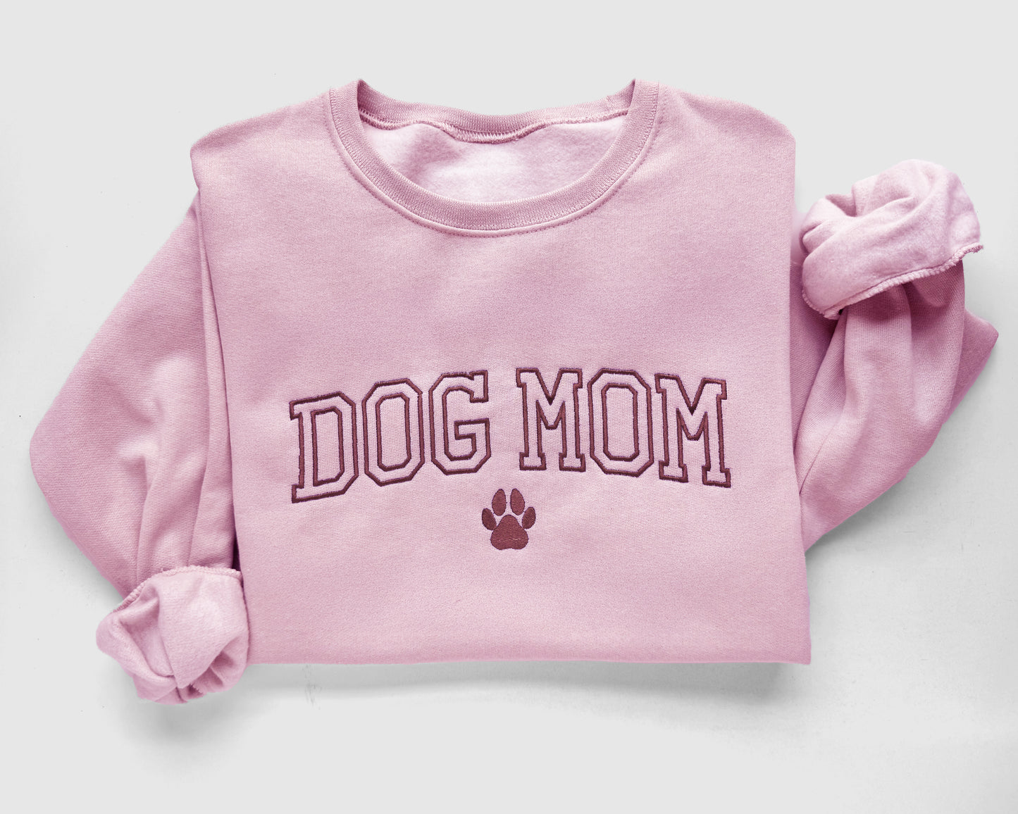 Custom Embroidered Dog Mom Sweatshirt – Personalized Pet Lover Gift