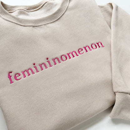 Embroidered "Femininomenon" Mother Daughter Matching Outfits