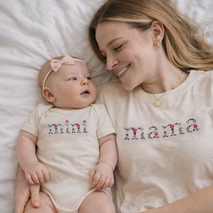 Floral Mama & Mini Matching Shirts | Embroidered Mommy and Me Outfit