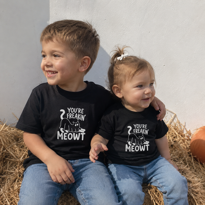 You're Freakin' Meowt Matching Halloween Shirts | Funny Cat Halloween Family Tees