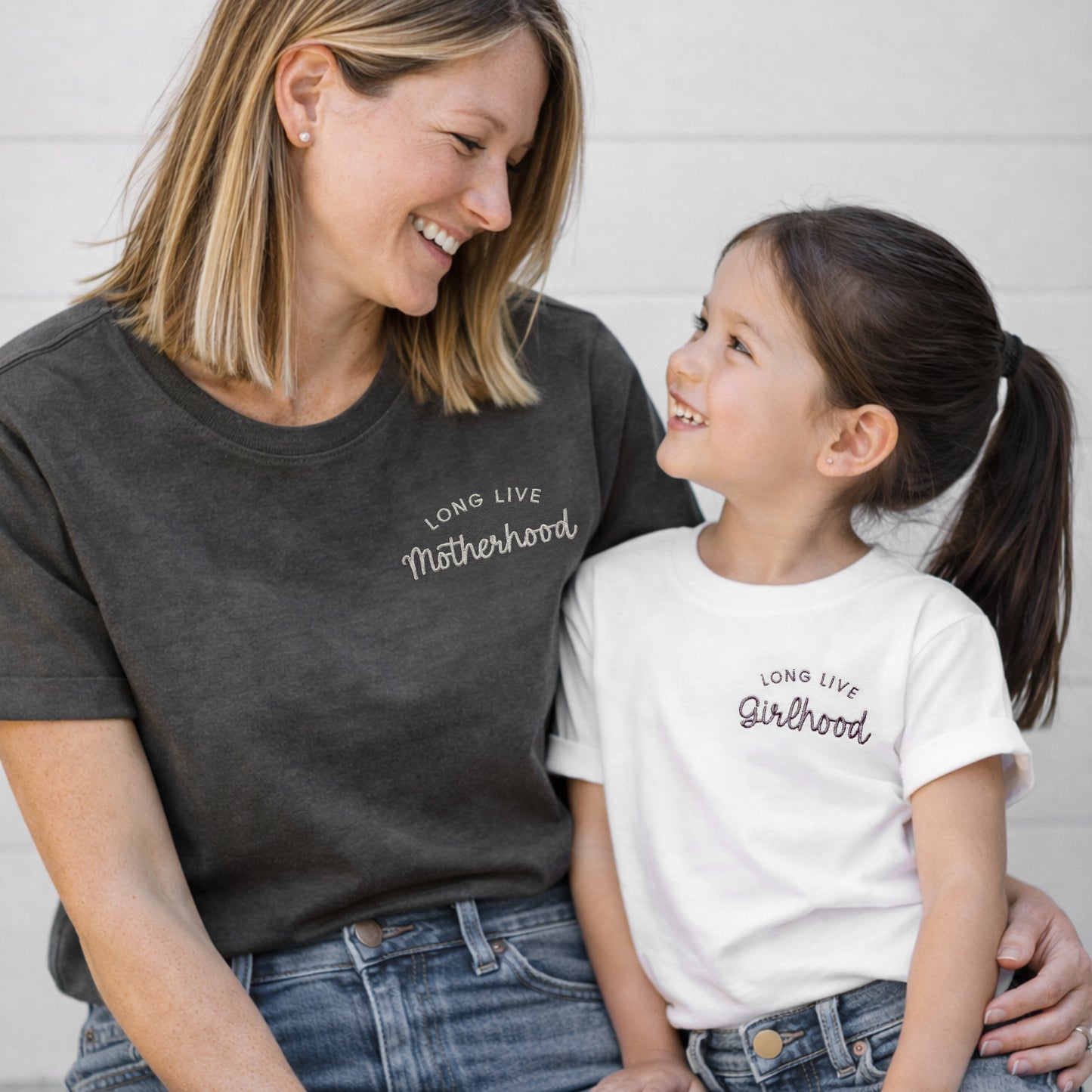 Long Live Motherhood & Long Live Girlhood Matching Set | Mom and Daughter Outfit