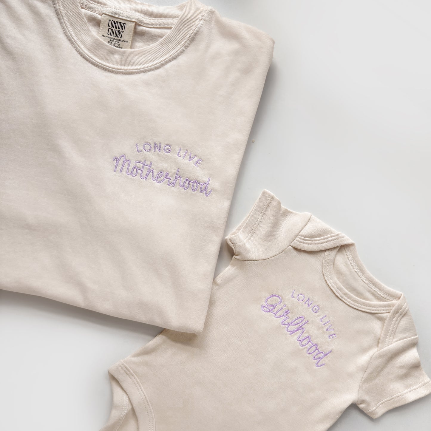 Long Live Motherhood & Long Live Girlhood Matching Set | Mom and Daughter Outfit