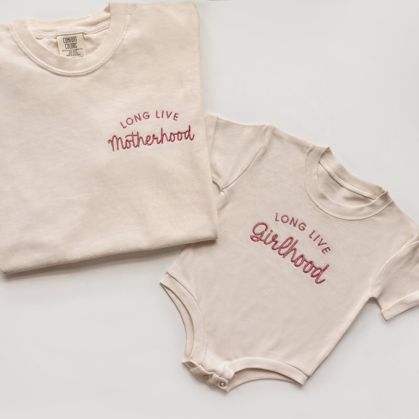 Long Live Motherhood & Long Live Girlhood Matching Set | Mom and Daughter Outfit