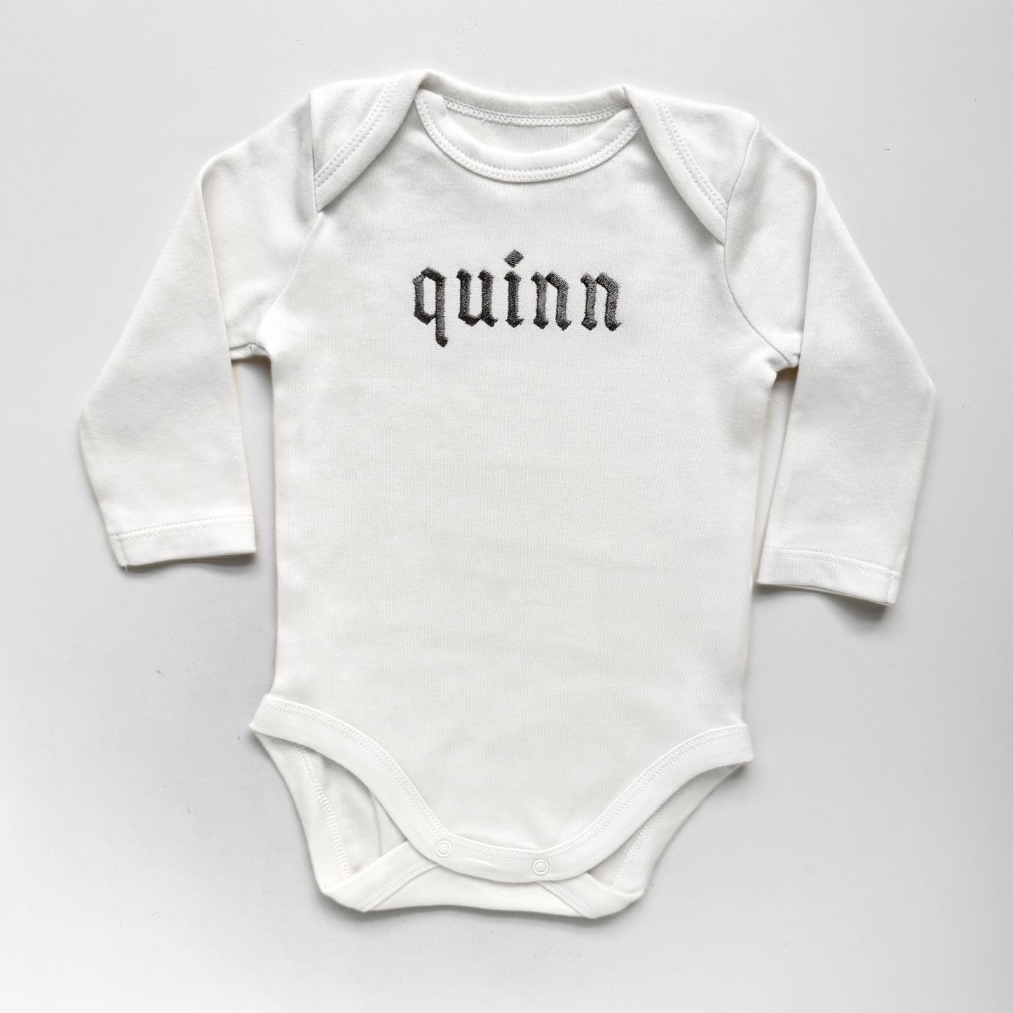 Personalized Kids Name Sweatshirt with Gothic Embroidery