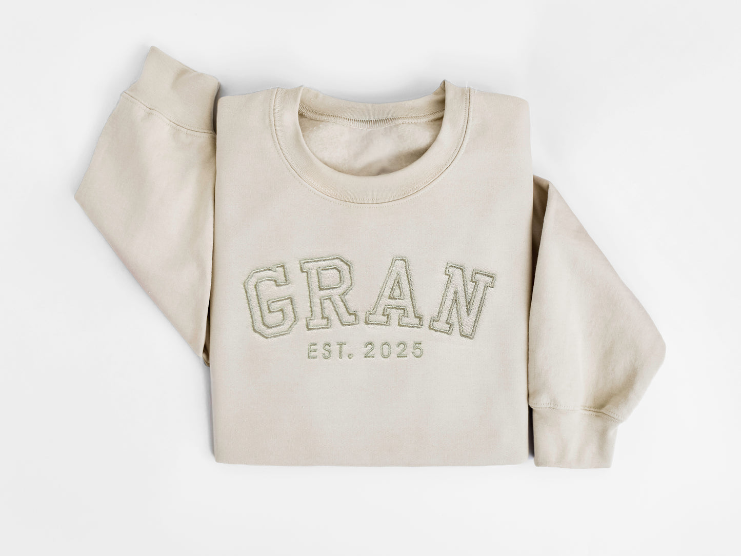 Personalized Embroidered Grandma Sweatshirt